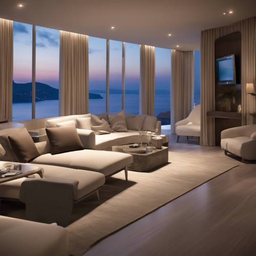 Living room at sea